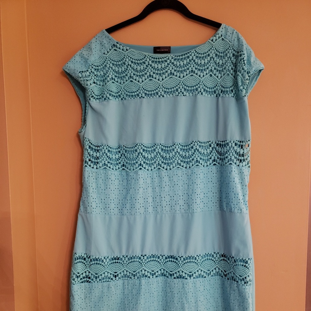Turquoise sheath dress